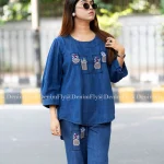 Premium Embroidered Denim Co-Ord Set