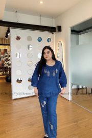 Premium Embroidered Denim Co-Ord Set - Image 4